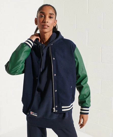 SUPERDRY Wool Varsity Baseball Jacket Red/ecru 8 SUPERDRY Wool Varsity Baseball Jacket Red/ecru - Image 8