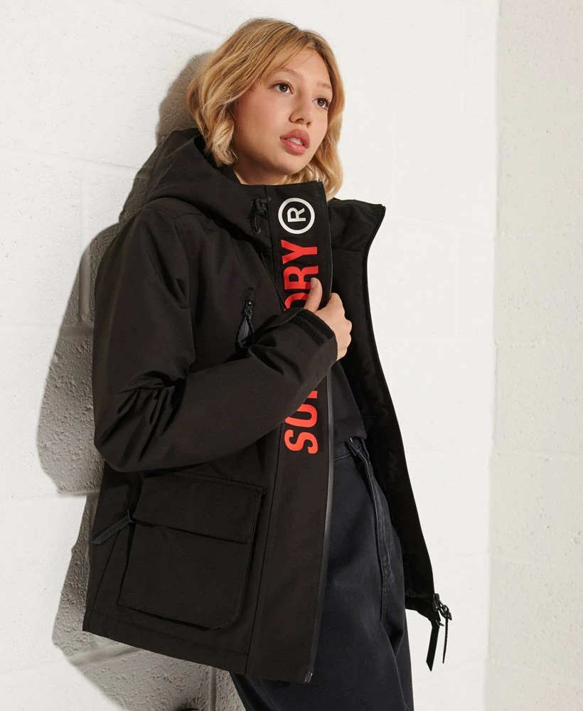 SUPERDRY Ultimate SD Windcheater Jacket Jet Black/fiery Coral 3 SUPERDRY Ultimate SD Windcheater Jacket Jet Black/fiery Coral - Image 3