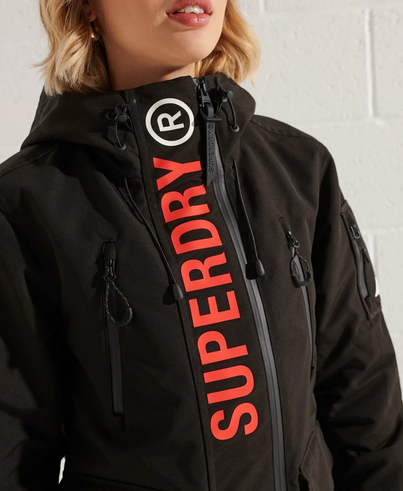 SUPERDRY Ultimate SD Windcheater Jacket Jet Black/fiery Coral 4 SUPERDRY Ultimate SD Windcheater Jacket Jet Black/fiery Coral - Image 4