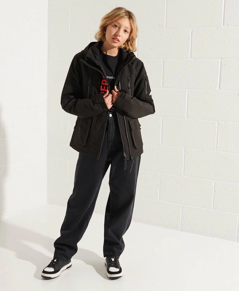 SUPERDRY Ultimate SD Windcheater Jacket Jet Black/fiery Coral 1 SUPERDRY Ultimate SD Windcheater Jacket Jet Black/fiery Coral