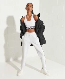 SUPERDRY Longline Sports Puffer Jacket Risk Red