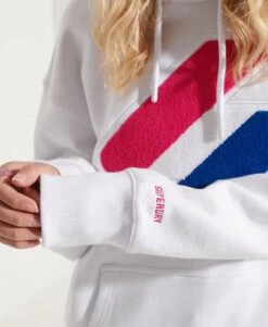 SUPERDRY Code Logo Chenille Oversized Hoodie Optic -Sportswear Sales 2022 upload9223368955665956136