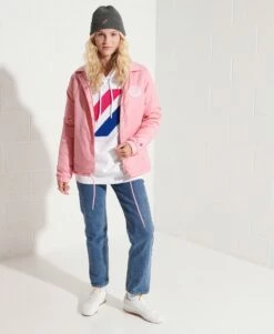 SUPERDRY Code Logo Chenille Oversized Hoodie Optic