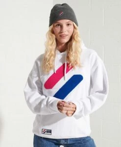 SUPERDRY Code Logo Chenille Oversized Hoodie Ice Marl -Sportswear Sales 2022 upload9223368955665956141