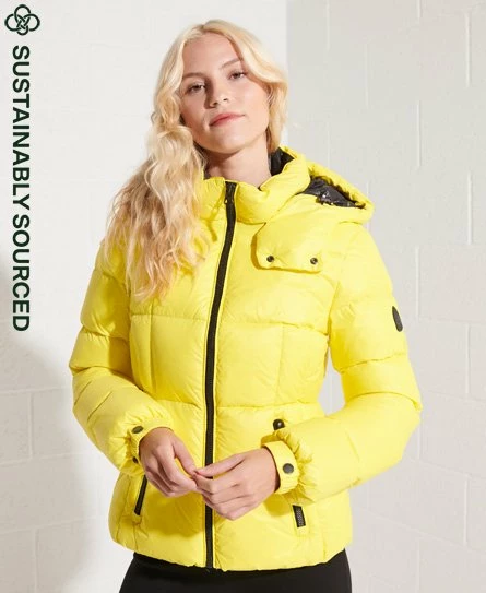 SUPERDRY Mountain Hooded Down Jacket Citrus Zest 9 SUPERDRY Mountain Hooded Down Jacket Citrus Zest - Image 9