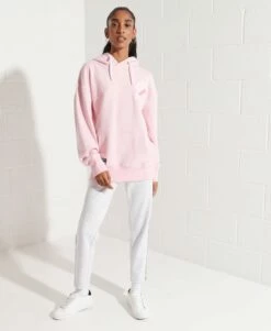 SUPERDRY Code Applique Oversized Hoodie Grey Marl