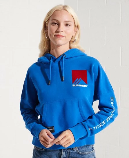 SUPERDRY Mountain Sport Crop Hoodie Royal 8 SUPERDRY Mountain Sport Crop Hoodie Royal - Image 8