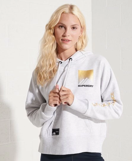 SUPERDRY Mountain Sport Crop Hoodie Royal 7 SUPERDRY Mountain Sport Crop Hoodie Royal - Image 7