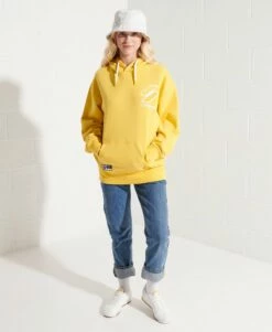 SUPERDRY Code Applique Oversized Hoodie Ice Marl