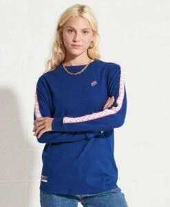 Superdry Code Logo Top Supermarine Navy -Sportswear Sales 2022 upload9223368955665957367