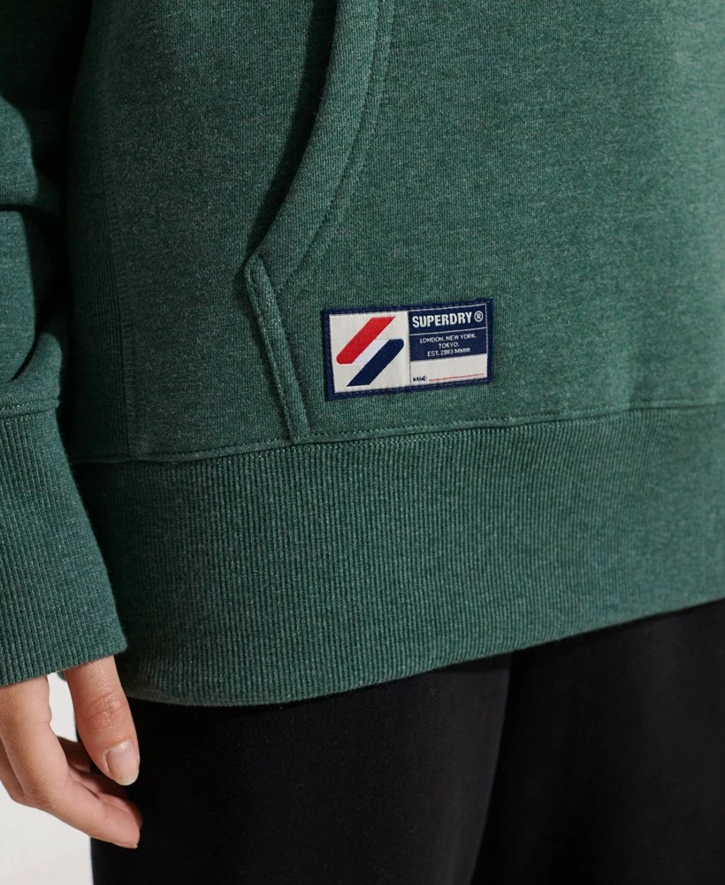 SUPERDRY Code Applique Oversized Hoodie Nautical Yellow Marl 5 SUPERDRY Code Applique Oversized Hoodie Nautical Yellow Marl - Image 5