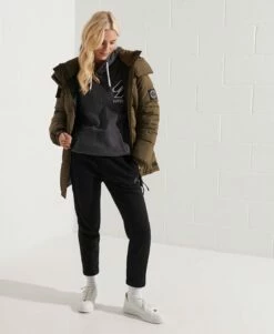 SUPERDRY Code Applique Oversized Hoodie Princedom Blue Marl