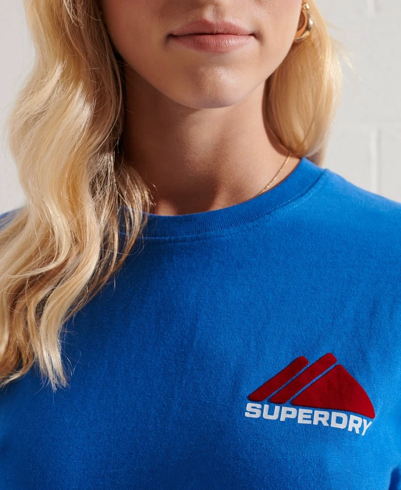 SUPERDRY Mountain Sport T-Shirt Ice Marl 2 SUPERDRY Mountain Sport T-Shirt Ice Marl - Image 2