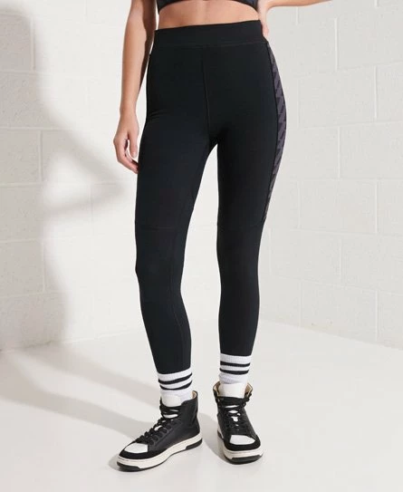 SUPERDRY Code Tape Highwaist Leggings Black 6 SUPERDRY Code Tape Highwaist Leggings Black - Image 6