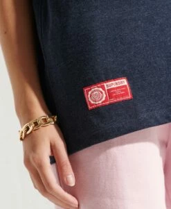 SUPERDRY College Graphic T-Shirt Deep Navy Marl -Sportswear Sales 2022 upload9223368955665959954