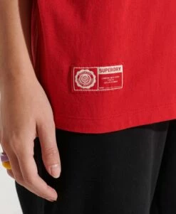 SUPERDRY College Graphic T-Shirt Risk Red -Sportswear Sales 2022 upload9223368955665960128