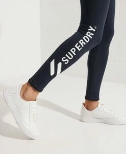 SUPERDRY Code Logo Elastic Leggings Black/white -Sportswear Sales 2022 upload9223368955665962001
