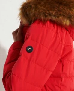 SUPERDRY Arctic Longline Puffer Coat High Risk Red -Sportswear Sales 2022 upload9223368955665963552