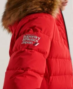 SUPERDRY Arctic Longline Puffer Coat High Risk Red -Sportswear Sales 2022 upload9223368955665963553