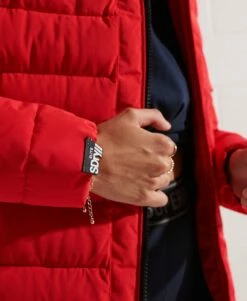 SUPERDRY Arctic Longline Puffer Coat High Risk Red -Sportswear Sales 2022 upload9223368955665963554