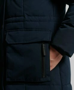 SUPERDRY Longline Faux Fur Everest Coat Black -Sportswear Sales 2022 upload9223368955665967337