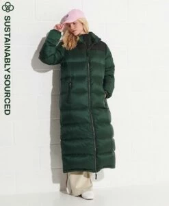 SUPERDRY Code Longline Down Puffer Coat Port
