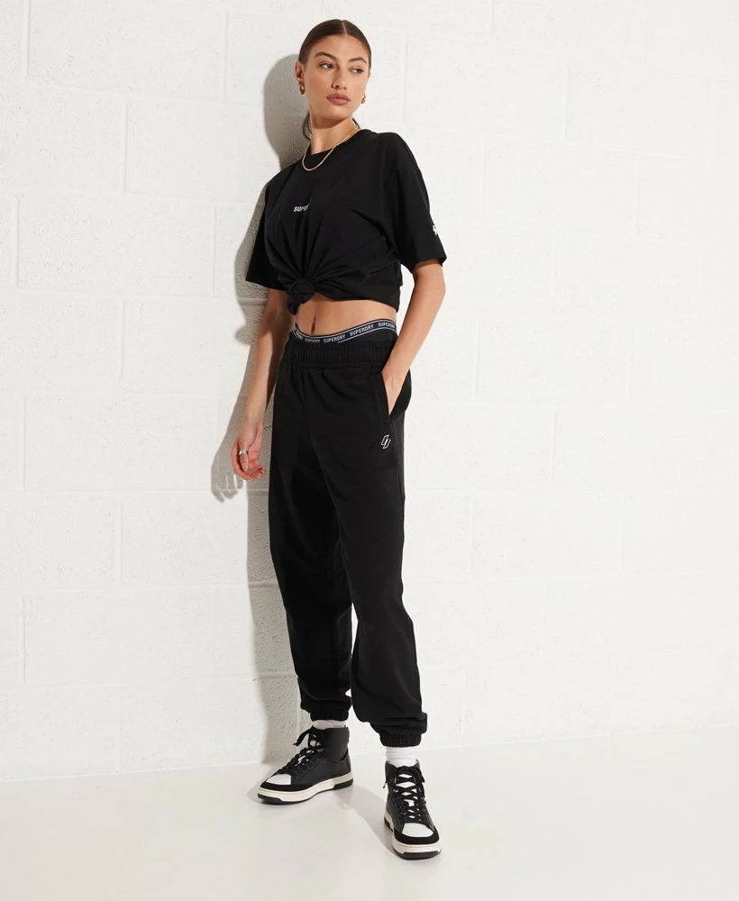 SUPERDRY Organic Cotton Code Essential Joggers Roseate Pink 1 SUPERDRY Organic Cotton Code Essential Joggers Roseate Pink