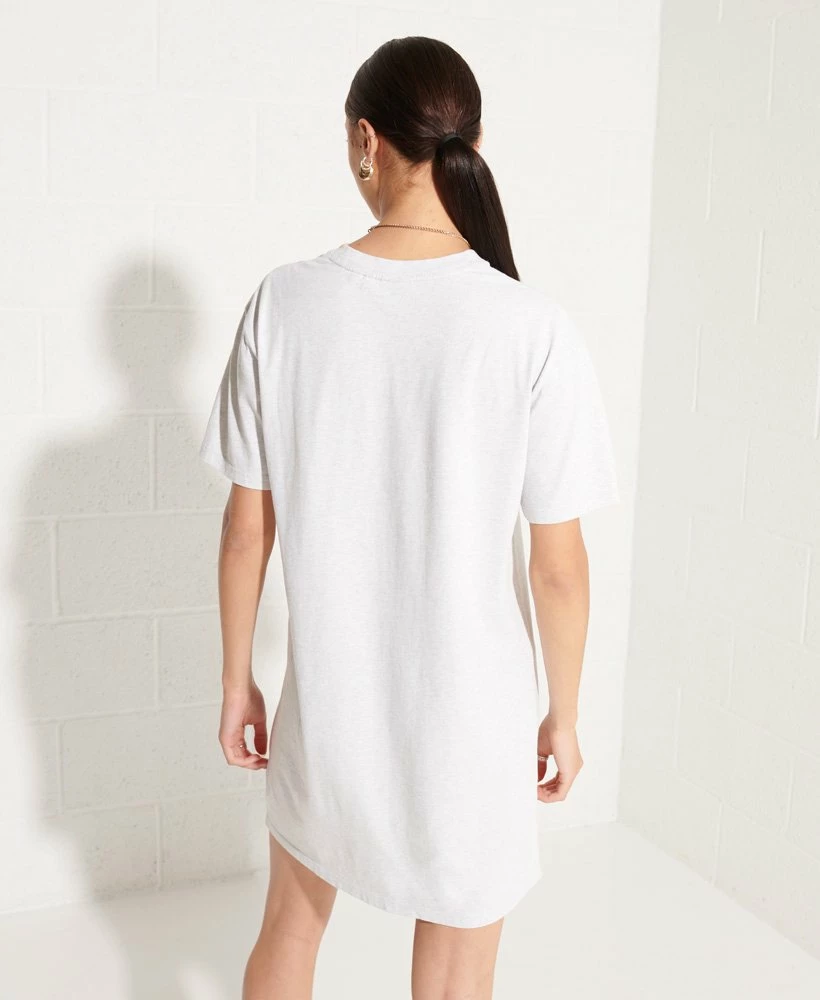 SUPERDRY Organic Cotton Code Essential T-Shirt Dress Black 3 SUPERDRY Organic Cotton Code Essential T-Shirt Dress Black - Image 3