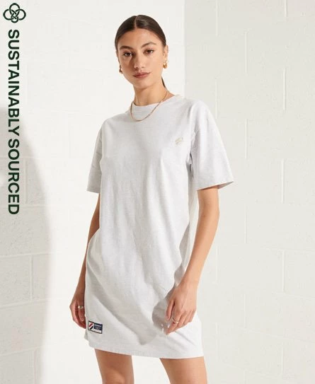 SUPERDRY Organic Cotton Code Essential T-Shirt Dress Black 10 SUPERDRY Organic Cotton Code Essential T-Shirt Dress Black - Image 10