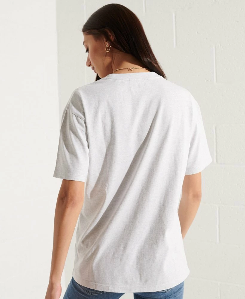 SUPERDRY Organic Cotton Code Essential T-Shirt Ice Marl 3 SUPERDRY Organic Cotton Code Essential T-Shirt Ice Marl - Image 3