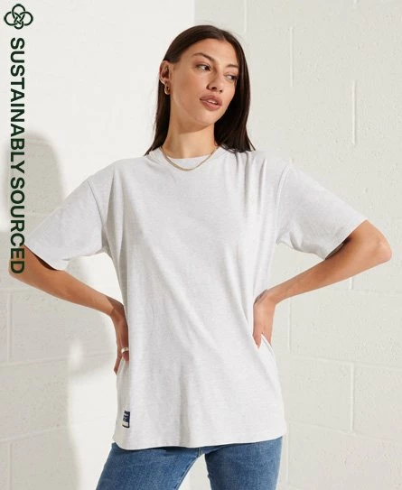 SUPERDRY Organic Cotton Code Essential T-Shirt Ice Marl 10 SUPERDRY Organic Cotton Code Essential T-Shirt Ice Marl - Image 10
