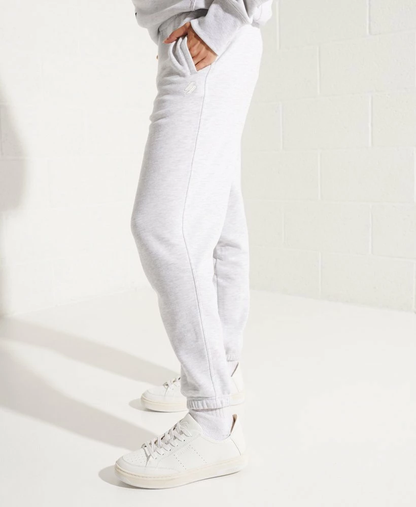 SUPERDRY Organic Cotton Code Essential Joggers Ice Marl 2 SUPERDRY Organic Cotton Code Essential Joggers Ice Marl - Image 2