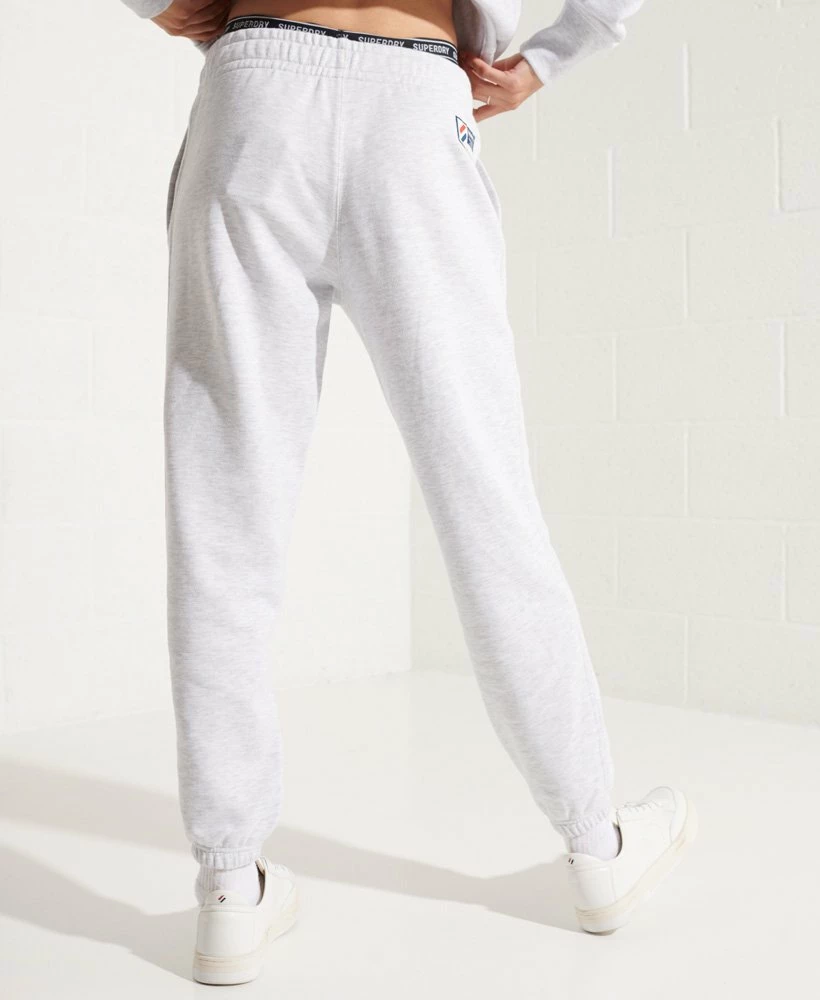 SUPERDRY Organic Cotton Code Essential Joggers Ice Marl 3 SUPERDRY Organic Cotton Code Essential Joggers Ice Marl - Image 3