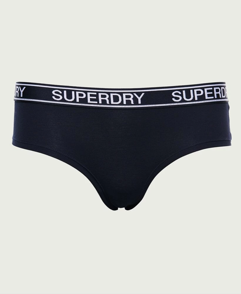 SUPERDRY Organic Cotton Grace Super Boxers Double Pack Grey Marl/black Stripe 3 SUPERDRY Organic Cotton Grace Super Boxers Double Pack Grey Marl/black Stripe - Image 3