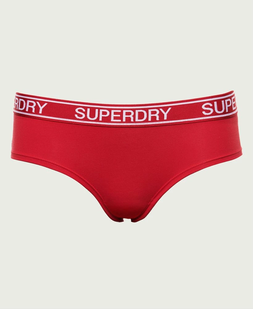 SUPERDRY Organic Cotton Grace Super Boxers Double Pack Grey Marl/black Stripe 2 SUPERDRY Organic Cotton Grace Super Boxers Double Pack Grey Marl/black Stripe - Image 2
