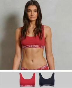 SUPERDRY Organic Cotton Grace Super Bralette Double Pack Black/grey Marl 16 SUPERDRY Organic Cotton Grace Super Bralette Double Pack Black/grey Marl -Sportswear Sales 2022 upload9223368955665971132