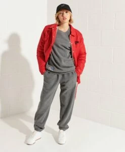 SUPERDRY Organic Cotton Essential Crew Sweatshirt Roseate Pink