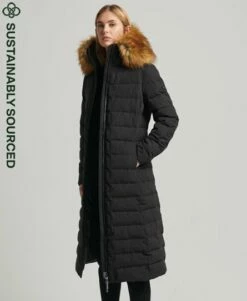 SUPERDRY Arctic Longline Puffer Coat Black -Sportswear Sales 2022 upload9223368955665973838