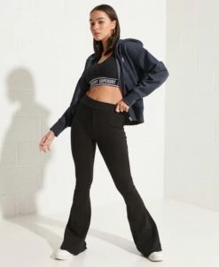 SUPERDRY Code Essential Zip Hoodie Black