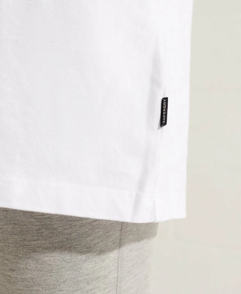 SUPERDRY Unisex Organic Cotton Essential T-Shirt Optic 3 SUPERDRY Unisex Organic Cotton Essential T-Shirt Optic - Image 3