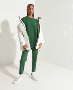 SUPERDRY Organic Cotton Essential Crew Sweatshirt Dark Green