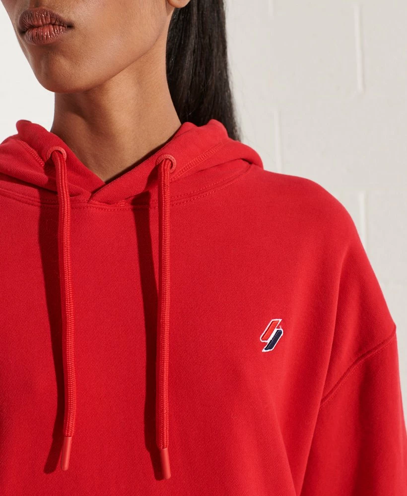 SUPERDRY Organic Cotton Essential Oversized Hoodie Deep Navy 2 SUPERDRY Organic Cotton Essential Oversized Hoodie Deep Navy - Image 2