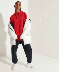 SUPERDRY Organic Cotton Essential Oversized Hoodie Deep Navy