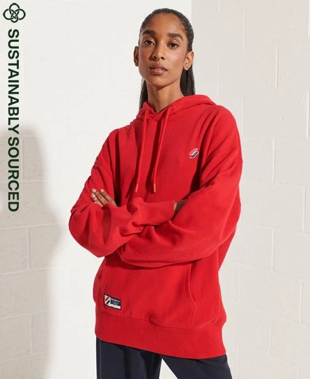 SUPERDRY Organic Cotton Essential Oversized Hoodie Ice Marl 12 SUPERDRY Organic Cotton Essential Oversized Hoodie Ice Marl - Image 12