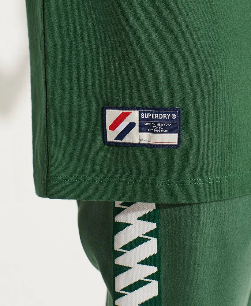 SUPERDRY Organic Cotton Code Essential T-Shirt Dark Green 3 SUPERDRY Organic Cotton Code Essential T-Shirt Dark Green - Image 3