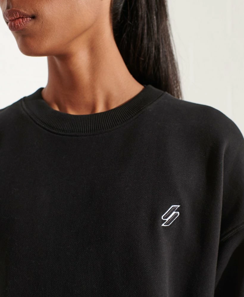 SUPERDRY Organic Cotton Code Oversized Crew Dress Risk Red 3 SUPERDRY Organic Cotton Code Oversized Crew Dress Risk Red - Image 3