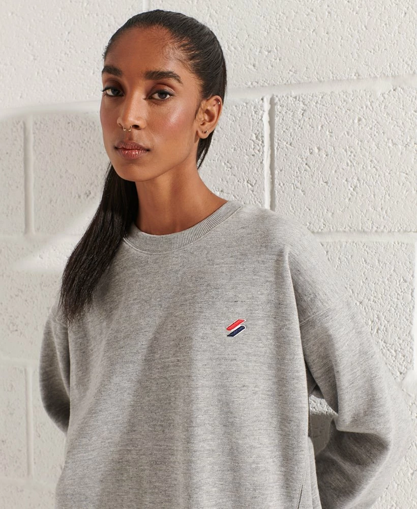 SUPERDRY Organic Cotton Code Oversized Crew Dress Black 3 SUPERDRY Organic Cotton Code Oversized Crew Dress Black - Image 3