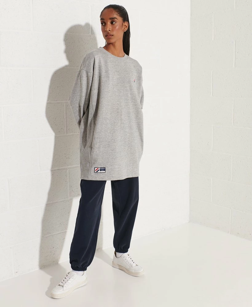 SUPERDRY Organic Cotton Code Oversized Crew Dress Black 1 SUPERDRY Organic Cotton Code Oversized Crew Dress Black