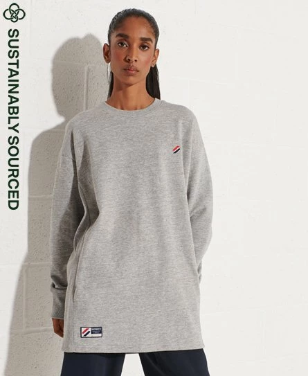 SUPERDRY Organic Cotton Code Oversized Crew Dress Royal 7 SUPERDRY Organic Cotton Code Oversized Crew Dress Royal - Image 7