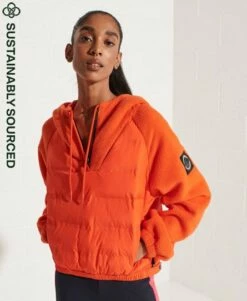 SUPERDRY Expedition Storm Hybrid Hoodie Bold Orange -Sportswear Sales 2022 upload9223368955665976188 1